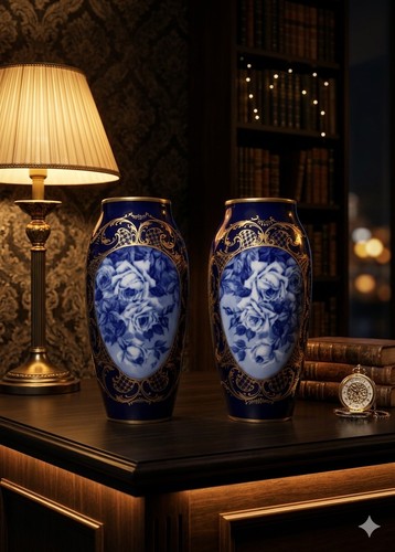 Paire vases pallas - vases, limoges