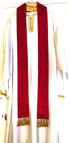 élégante étole rouge - Élégante,