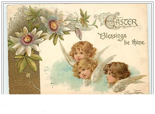 Carte gaufrée easter - -,