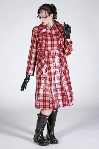 Red bormax pvc - raincoat, rubber