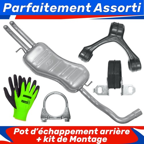 Pot échappement arrière - pot, d’échappement