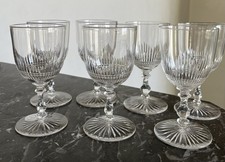 7 Verres A Vin  En Cristal