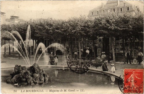 Cpa bourboule magasins de - bourboule,