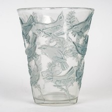Vase art déco grives - vase, verre