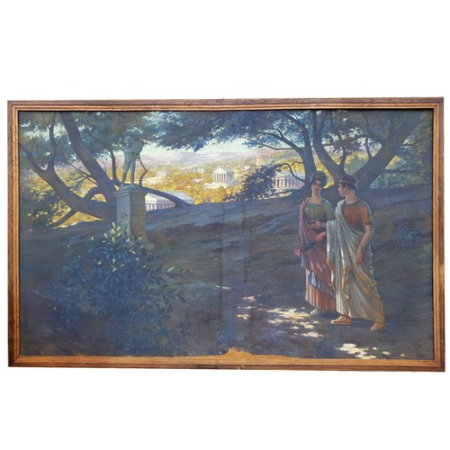 Fresque murale huile sur - fresque,