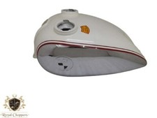 Convient pour Puch 250 Tf 1952 250Cc peint chrome et crème réservoir essence ...