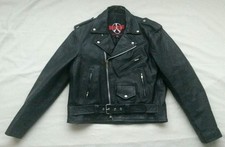 thick,Black Leather motorcycle