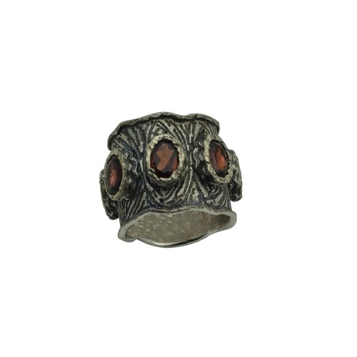 Bague grenat pierre - , précieuse