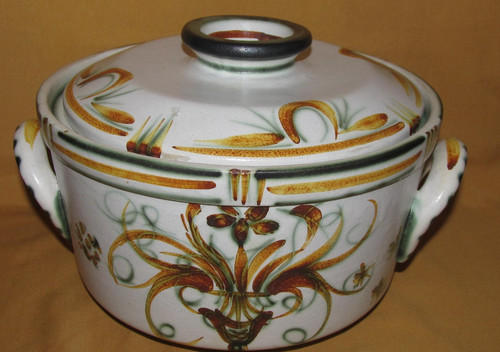 Soupière plat couvercle - , en