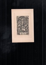 COLLECTION vieux papier ex libris GRAVURE BERGMANN PER LABOREM AD FORTUNAM SUPER