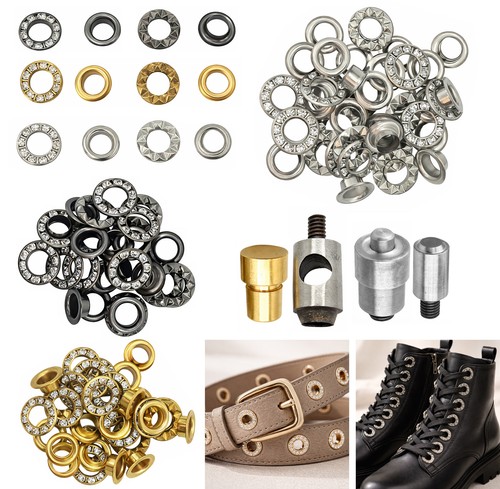 6mm strass œillets - 6mm, 50pcs
