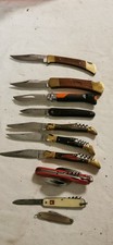 lot de 10 anciens couteaux ,opinel ,laguiole, gimel,