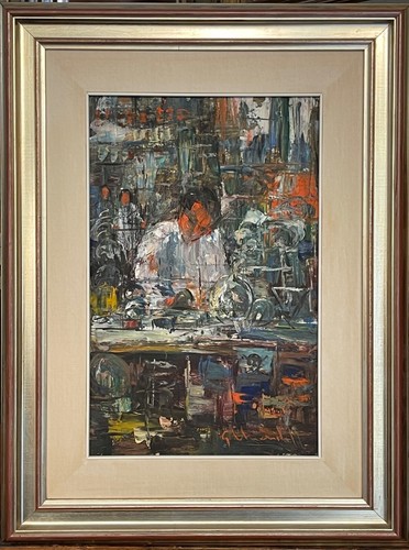 Peinture huile sur - À, toile