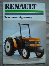 CATALOGUE/BROCHURE TRACTEUR RENAULT VIGNERONS