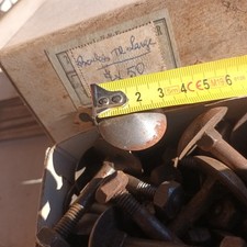 Lot 50 boulons Boule  7 X 50  ancien stock Tête De 30 mm 
