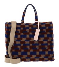 COCCINELLE Preppy Grained Leather Shopper M Multi Royal / Roy