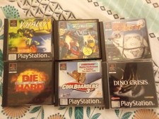 Lot 6 Jeux Ps1 Psx Playstation Pal Fr Bon Etat Dino Crisis Die Hard V Rally Etc