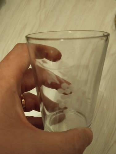 Lot verres gravés - gravés, avec