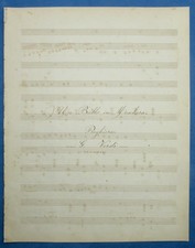MANUSCRIT GIUSEPPE VERDI PARTITION OPÉRA LE BAL MASQUÉ PRIGHIERA AMELIA 1859