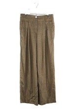 Pantalon large en lin marron Momoni M