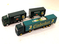 LOT DE 2 CAMIONS POIDS LOURDS PUBLICITAIRES DE BIÈRES   ÉCHELLE HO N°70