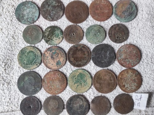 Lot pièces de - de, 25