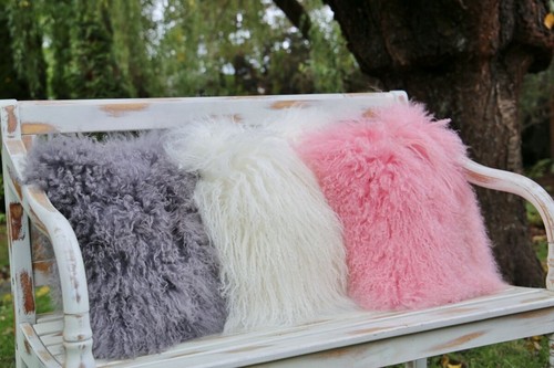 Coussin peau mouton - coussin,