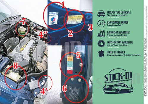 Autocollants stickers pour - 9,