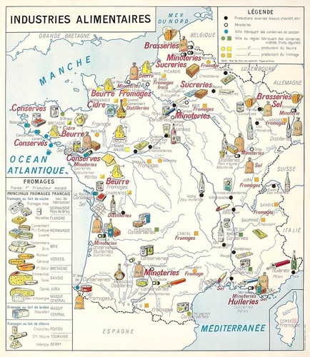 Carte vidal lablache région - carte,