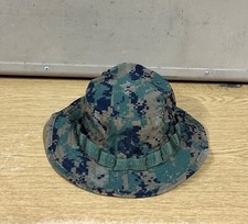 GENUINE USMC US MARINE CORPS BOONIE HAT COVER MARPAT WOODLAND EX MINT !!! MEDIUM