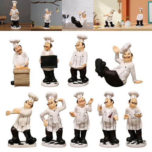 Figurine chef statue - chef, 3d