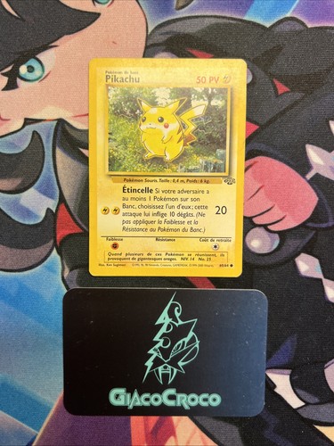 Carte pokemon pikachu 64 - carte,