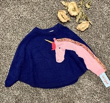 Unicorn Navy Poncho Style Cat
