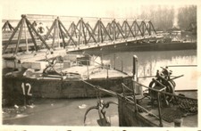 Photo, Br.Bau.Batl.552. Măgurele 1941 : pièce finie e. pont flottant (MB)21302