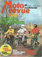 MOTO REVUE N°2206 YAM 125 (3) / BULTACO FRONTERA / YAM CROSS CANTILEVER / HONDA