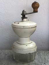 Rare!!! Moulin à Café Peugeot modele Diabolo blanc avec godet en bakelite