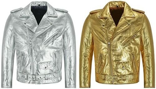 Blouson motard cuir - de,