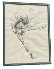 TABLEAU Signé d'une DANSEUSE