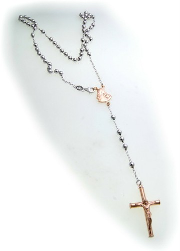 Rosaire collier croix - croix, argent
