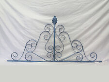 Tête De Lit En Fer Battu Artisanal Forgé À La Main Vintage Pour Lit Double 49 CM