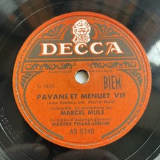 RARE french 78 rpm  Marcel MULE  SAXOPHONE RECITAL - DECCA AB 8240