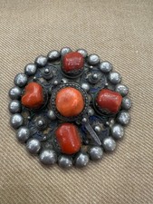 BROCHE BERBERE KABYLE CORAL