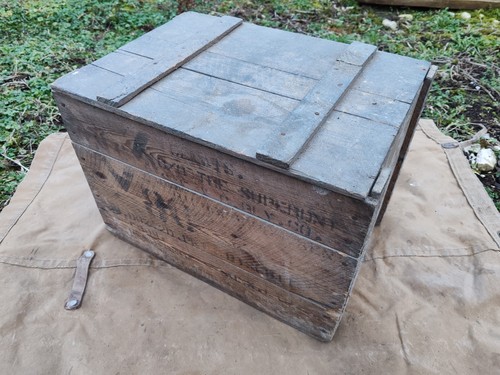 Original rare caisse bois - bois, ymca
