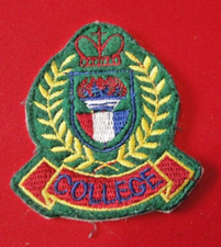 Ecusson feutre vert   brodé