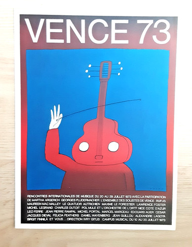 Affiche folon reproduction - folon,