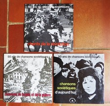 50 ans de chansons soviétiques : 3 disques vinyles Chants du Monde
