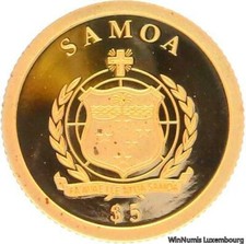 D1282 Samoa 5 Dollars John F