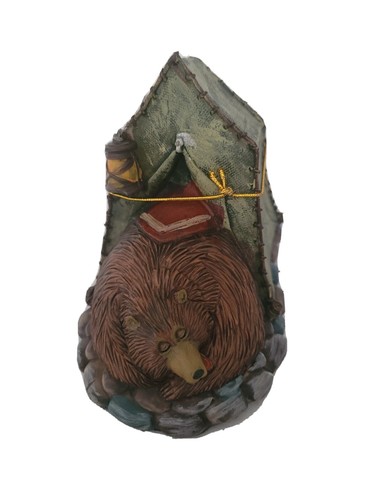 Buddy brown bear tent resin - brown, in