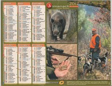 2017 - CALENDRIER DES POSTES - ALMANACH MEUSE 55 - CHASSE- CHASSEUR - Vintage
