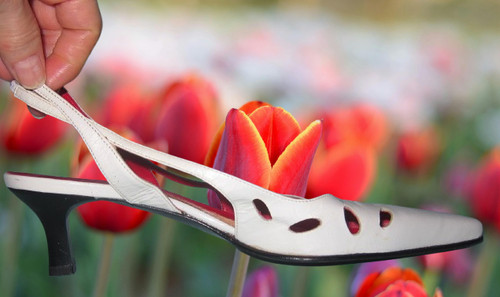 Escarpins été cuir - , blanc